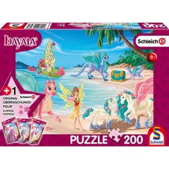 Puzzle Schmidt: Bayala - Insula dragonului, 200 piese + Cadou: figurina Bayala, Schmidt