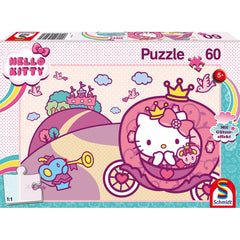Puzzle Schmidt: Hello Kitty - Printesa Kitty, 60 piese + Cadou: efecte de sclipici, Schmidt