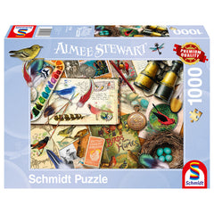 Puzzle Schmidt: Aimee Steward - Observarea pasarilor, 1000 piese, Schmidt