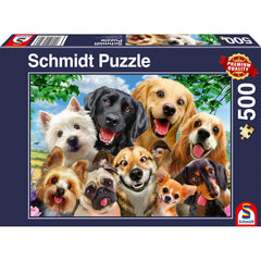 Puzzle Schmidt: Selfie-uri de caine, 500 piese, Schmidt