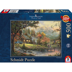 Puzzle Schmidt: Thomas Kinkade - Momente minunate la rau, 500 piese, Schmidt