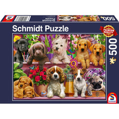 Puzzle Schmidt: Caini pe raft, 500 piese, Schmidt