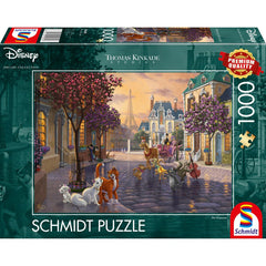 Puzzle Schmidt: Thomas Kinkade - Disney - Pisicile aristocrate, 1000 piese, Schmidt
