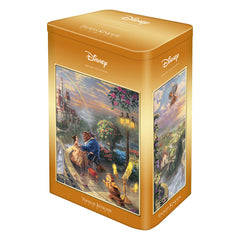 Puzzle Schmidt: Thomas Kinkade - Disney - Frumoasa si Bestia indragostindu-se, 500 piese, cutie metalica, Schmidt