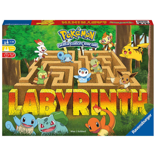 Labyrinth Pokémon Ravensburger, joc labirint pentru copii de la 7 ani, multilingv incl. RO, Ravensburger