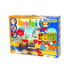 Blocuri de construit si trenulet Wader, D-Toys