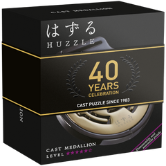 Huzzle Cast Puzzle Medallion 40yrs, Hanayama