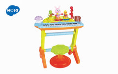 Orga muzicala cu scaunel si orchestra animalutelor