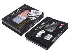 Set 2 pachete carti royal canasta poker din plastic, AS
