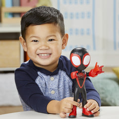 Spidey prietenii extraordinari figurina miles morales spider man supradimensionata 22.8cm, Hasbro
