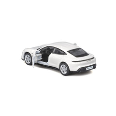 Maisto masinuta metalica SPEED ICONS PORSCHE TAYCAN TURBO S alb scara 1 la 64