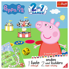 Joc peppa pig 2in1 ludo si serpisori scari, Trefl