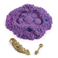 Kinetic sand mermaid treasure cu sclipici, Spin Master