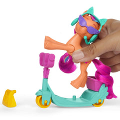 My little pony sunny starscout pe scooter set figurina si 4 accesorii, Hasbro