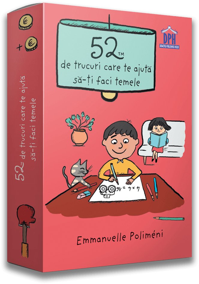 52 de trucuri care te ajuta sa - ti faci temele, de Emmanuelle Polimeni, ilustrator Magali Clavelet - Publisol.ro