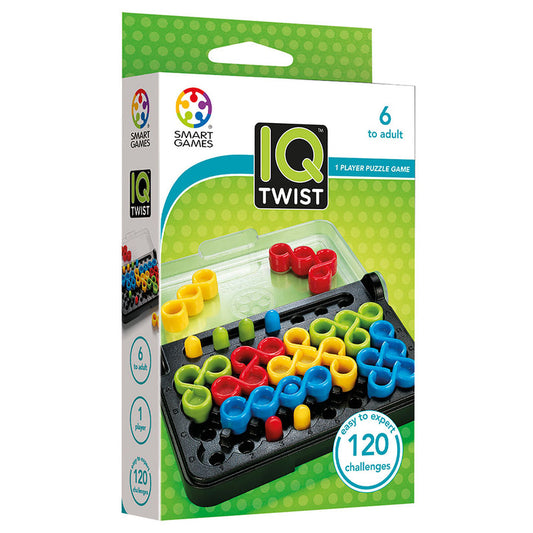 IQ Twist, joc de logica cu 120 de provocari, 6+ ani, editie internationala, Smart Games