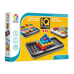 IQ Puzzler Pro XXL, joc de logica cu 188 de provocari, 6+ ani, editie internationala, Smart Games