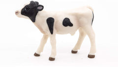 Papo figurina vitel alb cu negru, Papo