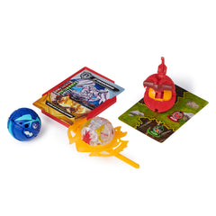 Bakugan set de lupta bruiser, dragonoid, hammerhead, titanium dragonoid si nillious, Spin Master
