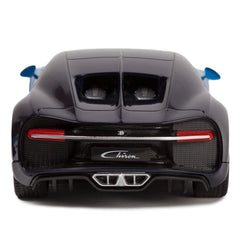 Masina cu telecomanda Bugatti chiron albastru cu scara 1 la 24