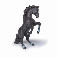 Papo figurina cal negru cabrat, Papo