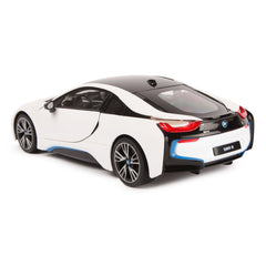 Masina cu telecomanda Bmw i8 alb scara 1 la 14