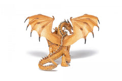 Papo figurina dragon cu doua capete auriu, Papo