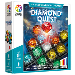 Diamond Quest, joc de logica cu 80 de provocari, 8+ ani, editie lb. Romana, Smart Games