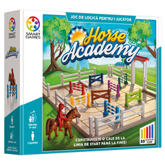 Horse Academy, joc de logica cu 80 de provocari, 7+ ani, editie lb. Romana, Smart Games