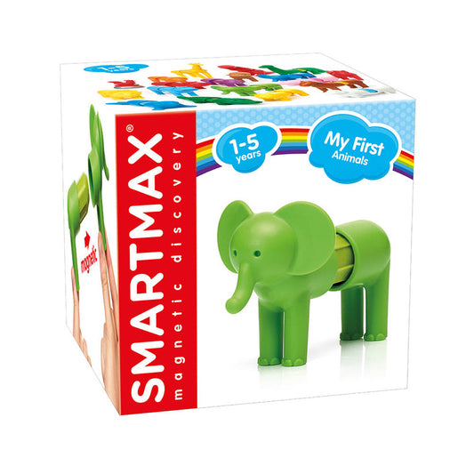 Joc magnetic Smart Max, My First Safari Animals, Elefantul, 3 piese, Smart Games