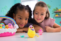 Hatchimals alive neon rainbow set cosulet de oua