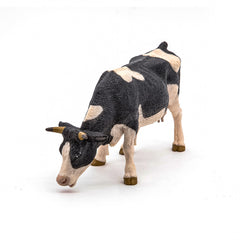 Papo figurina vaca alb cu negru, Papo
