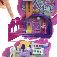 Polly pocket set gentuta animalut ponei la rodeo cu accesorii