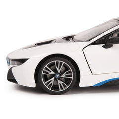 Masina cu telecomanda Bmw i8 alb scara 1 la 14