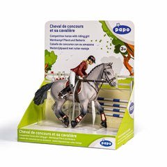 Papo figurina set competitie jocherita si cal, Papo