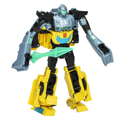 Transformers earthspark set 2 figurine bumblebee si mo malto, Hasbro