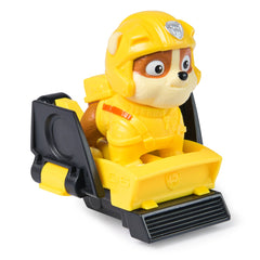 Patrula catelusilor action pups set vehicul de salvare hoverboard si figurina Rubble 5  cm