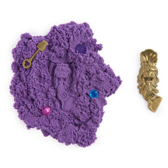Kinetic sand mermaid treasure cu sclipici, Spin Master