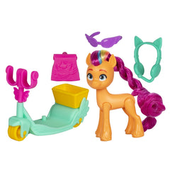 My little pony sunny starscout pe scooter set figurina si 4 accesorii, Hasbro