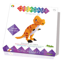 Origami 3D, Creagami - Dinozaurul T-Rex, 634 piese, Creativa Mente
