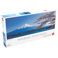 Puzzle Panoramic - Muntele Vulcanic Fuji din Japonia, 504 piese, Goliath