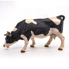 Papo figurina vaca alb cu negru, Papo