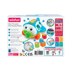 Winfun jucarie de tras avion cu activitati