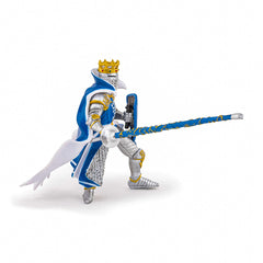 Papo figurina rege cu blazon dragon albastru, Papo