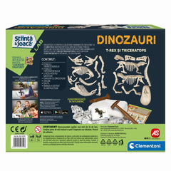 Descopera dinozaurul t-rex & triceraptor fluo stiinta si joaca, AS
