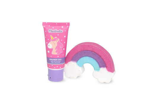 Martinelia little unicorn set crema de corp si bomba de baie