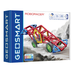 Joc magnetic Geo Smart, Roboracer, Masina de curse, 36 piese, Smart Games