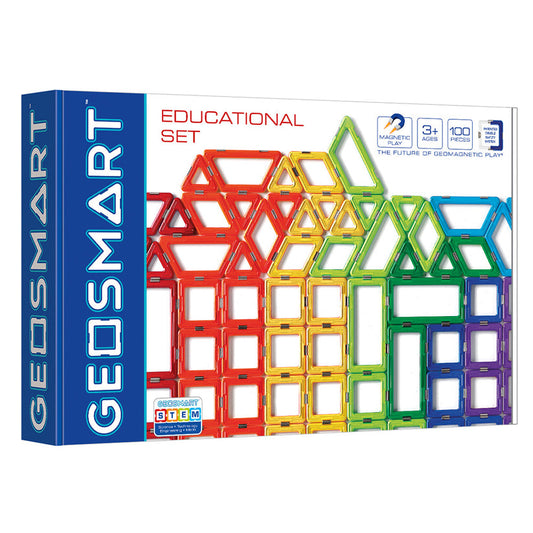 Joc magnetic Geo Smart, Educational Set, Setul educational, 100 piese, Smart Games