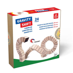 Joc Gravity Shift - Joc de indemanare cu 24 piese din lemn cu capete magnetice, D-Toys