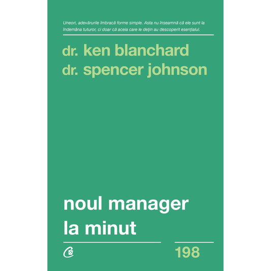 Noul manager la minut, de Dr. Spencer Johnson, Dr. Kenneth Blanchard